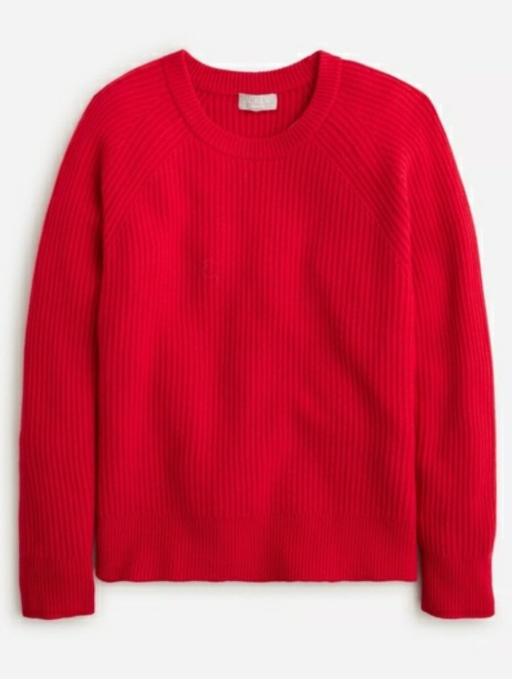 J. Crew Ribbed Cashmere Oversized Crewneck Sweater
